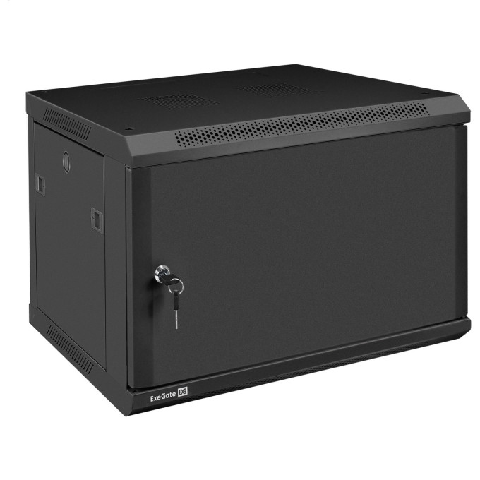 Шкаф телекоммуникационный EXEGATE EC-WM-6U.450.M.BLACK EX298617RUS