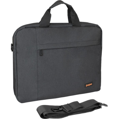 Сумка EXEGATE BUSINESS ECC-215 BLACK, черная, полиэстер повышенной плотности 600D, 15.6