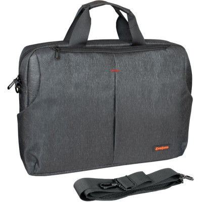 Сумка EXEGATE BUSINESSPRO EСС-012 BLACK, water resistant, черная, водоотталкивающий полиэстер, 15.6